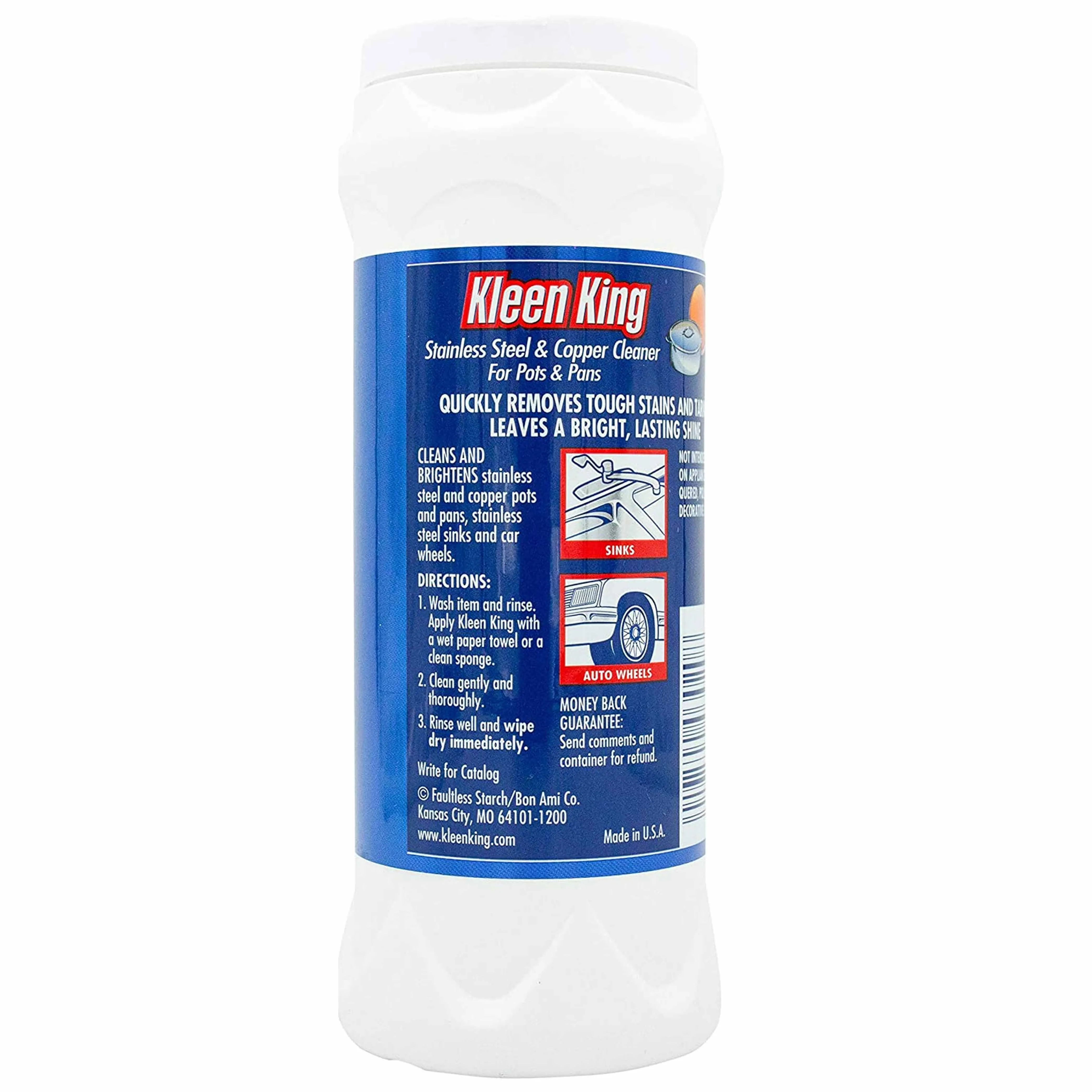 1 Heavy Duty Stainless Steel Copper Pan Dish Pot Cleaner Cleaning Powder 14oz