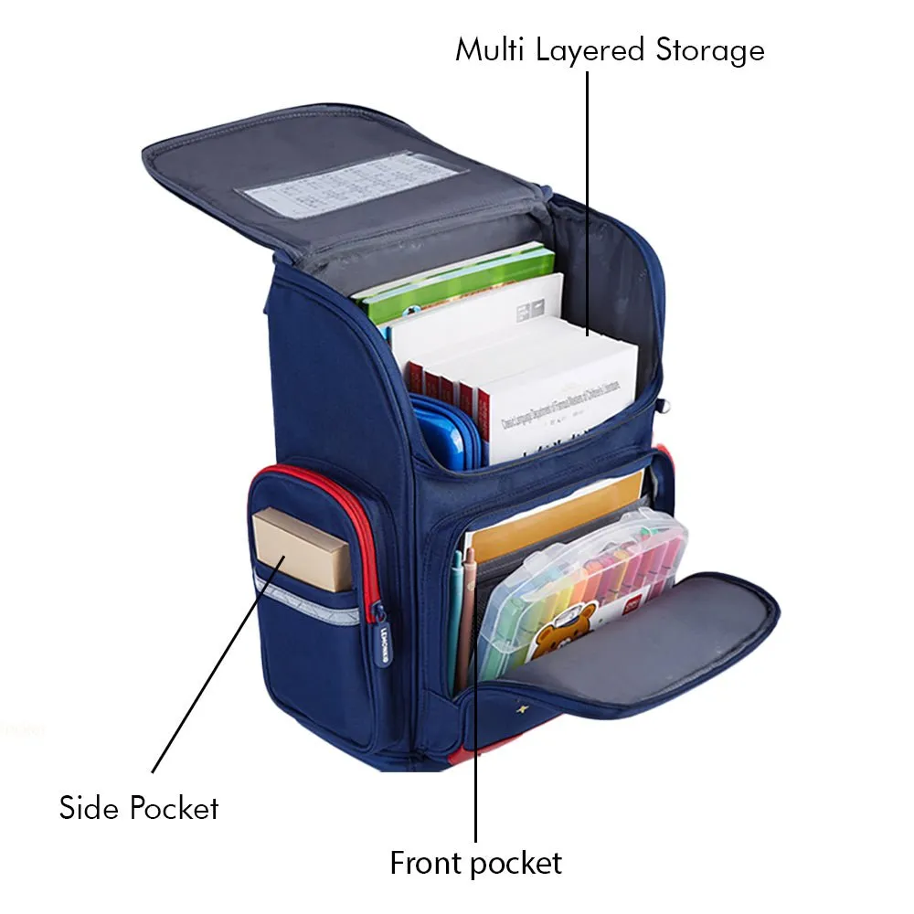 14.5 inch, London Theme Ergonomic School Backpack for Kids