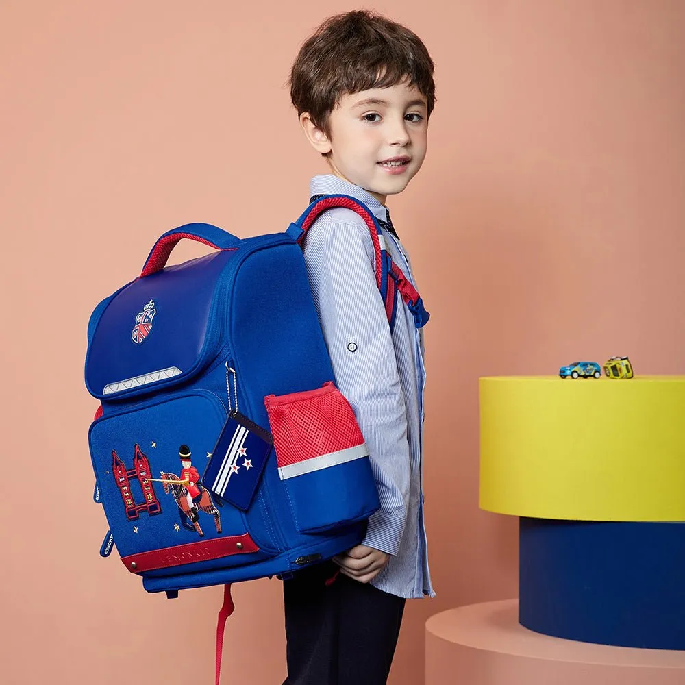 14.5 inch, London Theme Ergonomic School Backpack for Kids