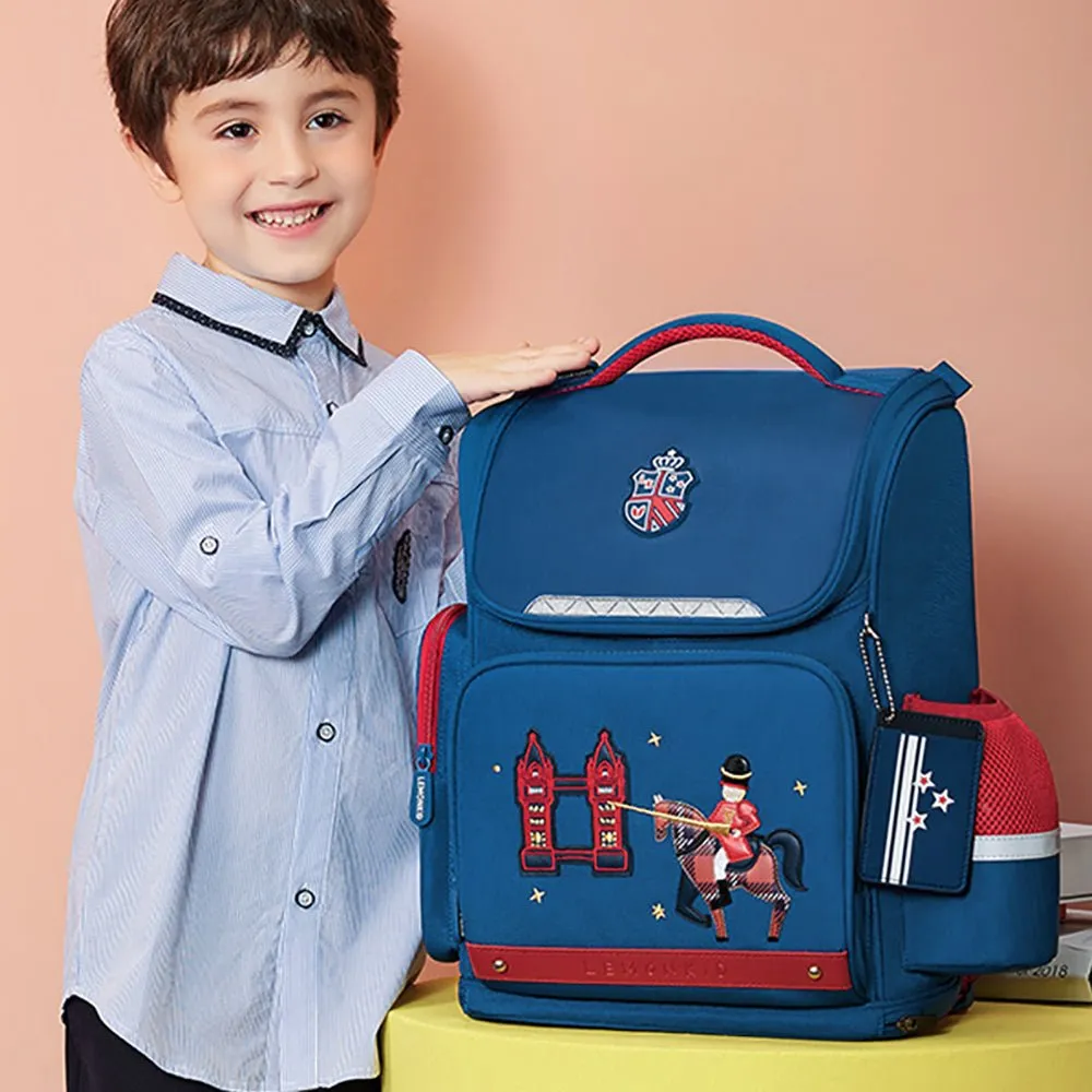 14.5 inch, London Theme Ergonomic School Backpack for Kids