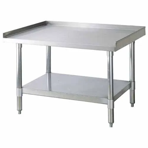30" X 24" Stainless Steel Equipment Stand with Galvanized Undershelf
