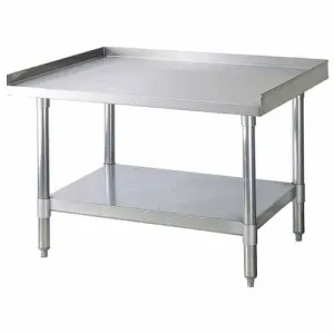 30" X 24" Stainless Steel Equipment Stand with Galvanized Undershelf