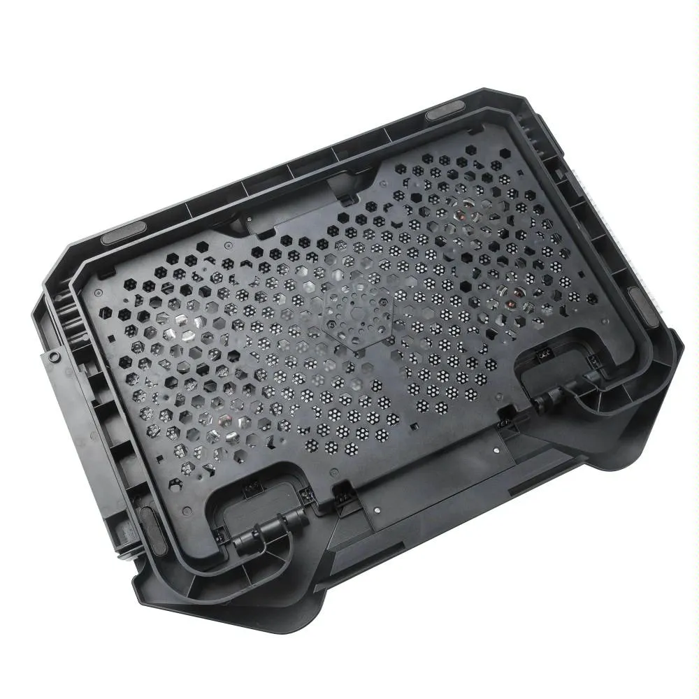 5-fan Laptop Cooling Pad with Adjustable Stand and Phone Holder