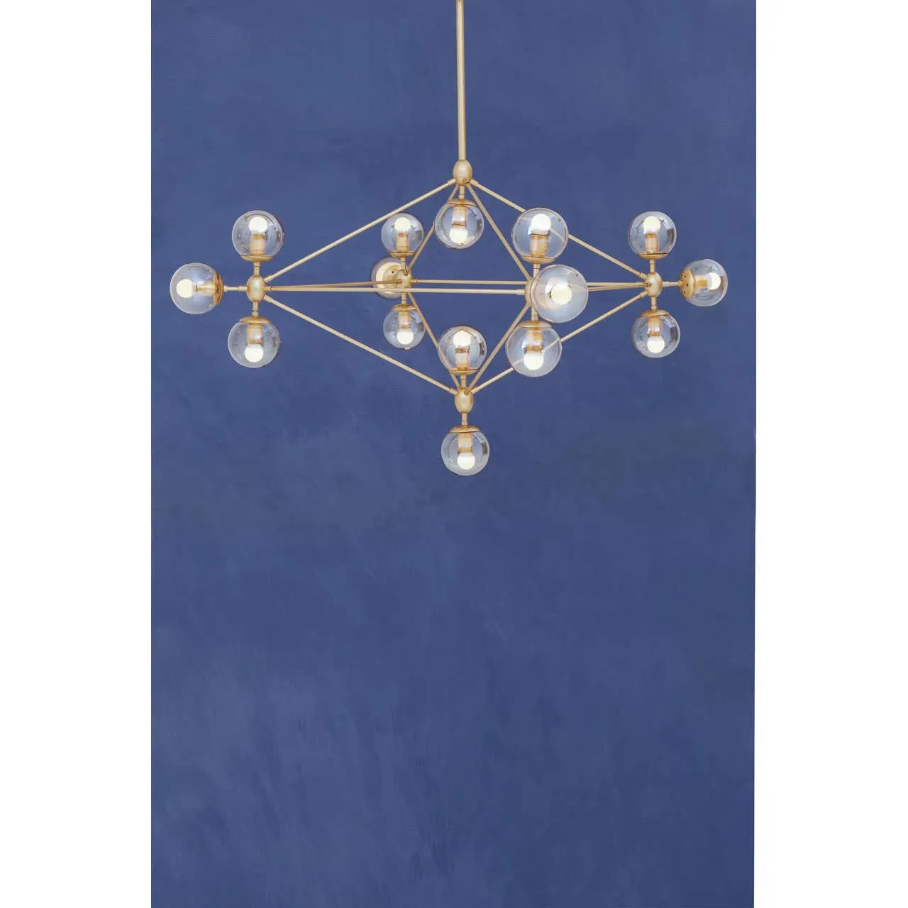 Abira Fifteen Bulb Gold Finish Pendant Light