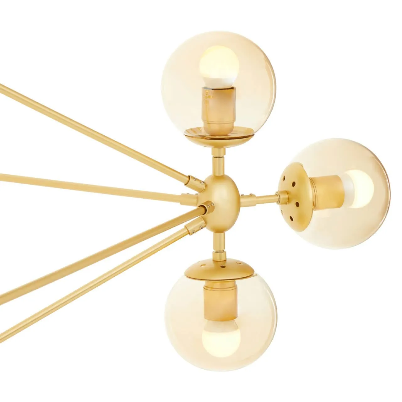 Abira Fifteen Bulb Gold Finish Pendant Light