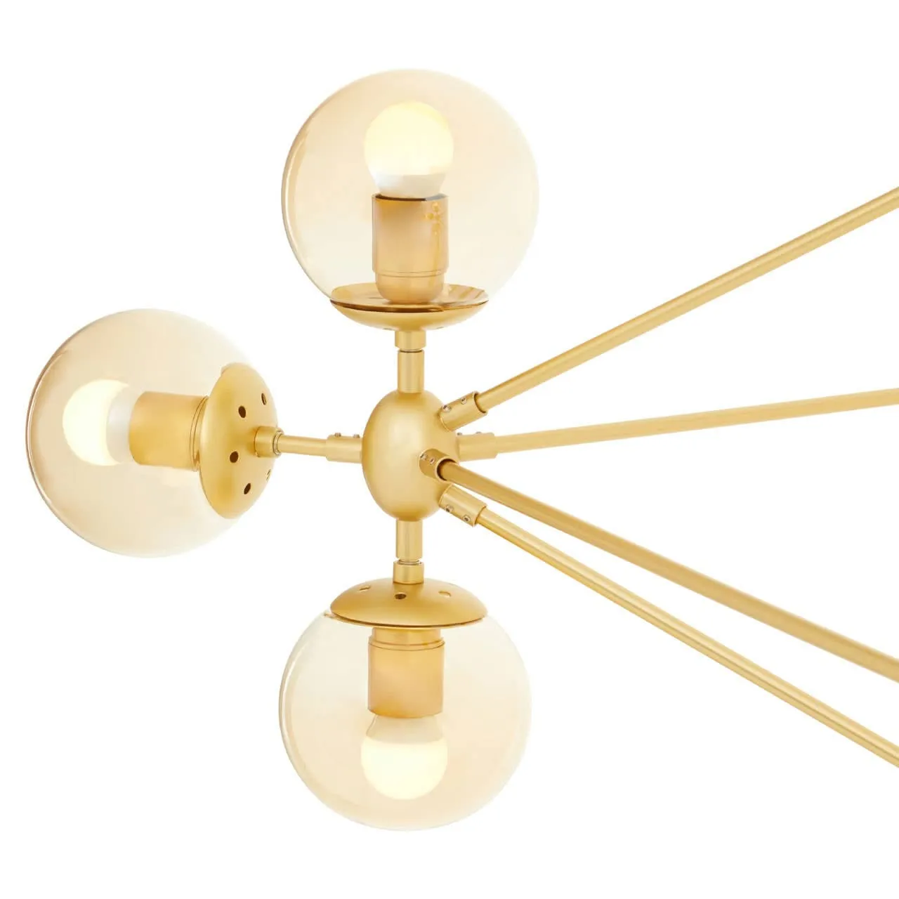 Abira Fifteen Bulb Gold Finish Pendant Light