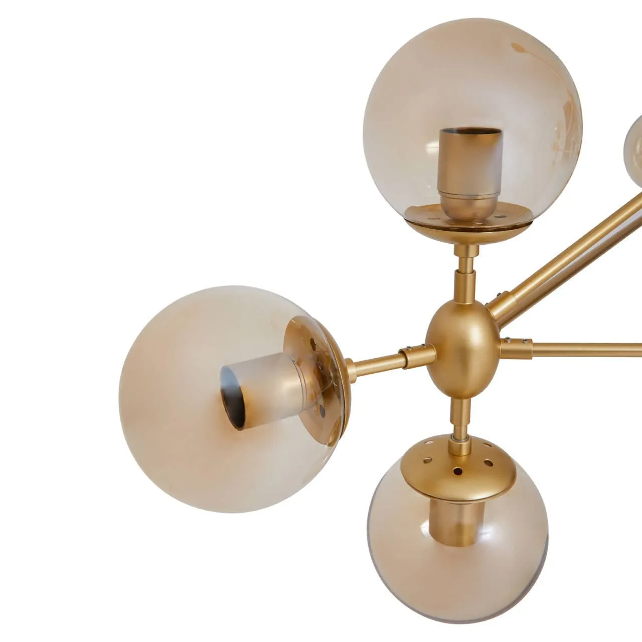 Abira Ten Bulb Gold Finish Pendant Light