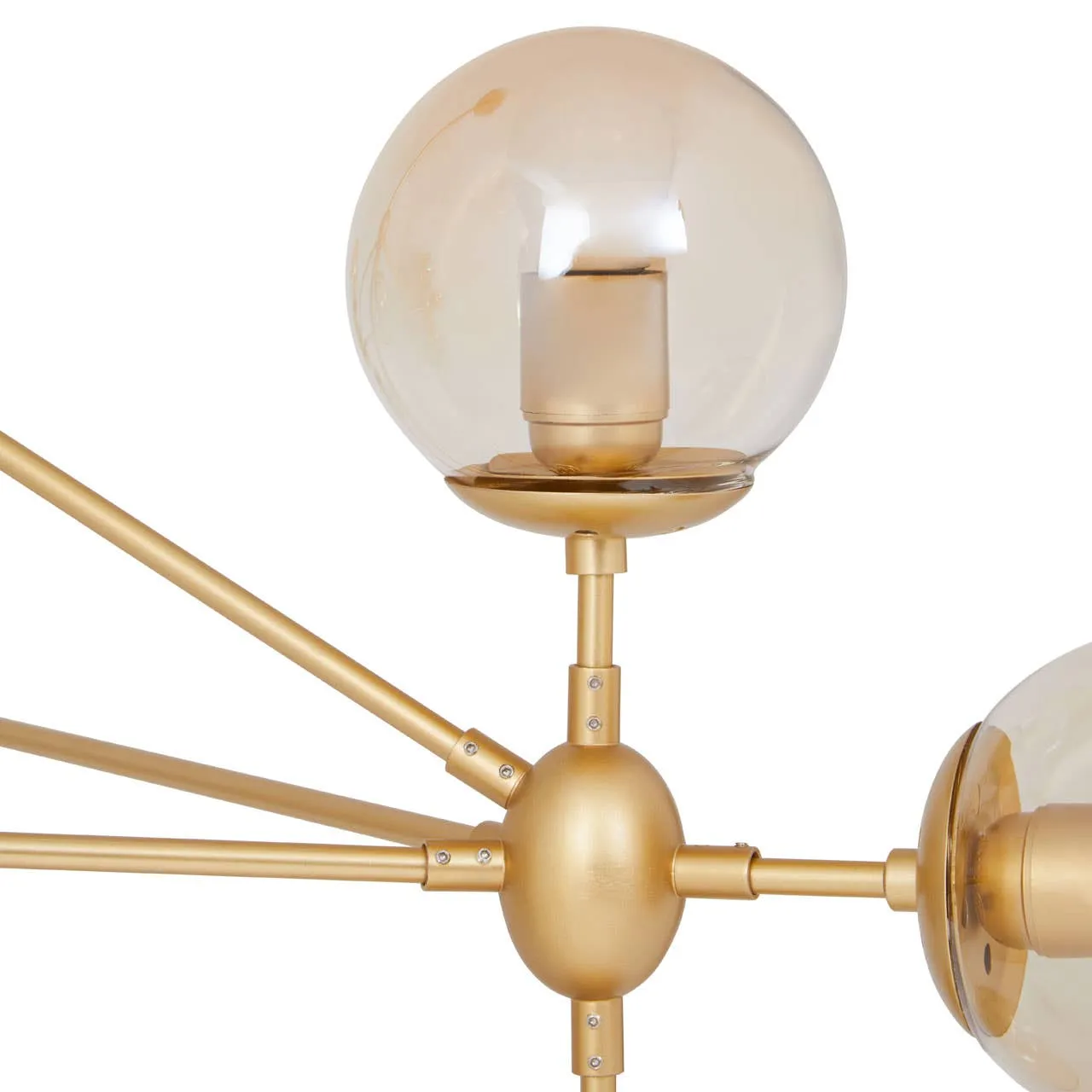 Abira Ten Bulb Gold Finish Pendant Light