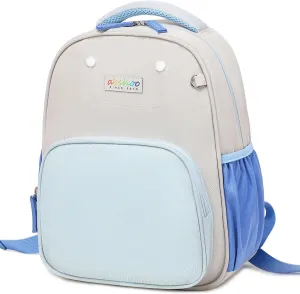 abshoo Toddler Backpacks for Girls and Boys Preschool Backpack Cute Kids Backpack for Girls (Grey and Light Blue)