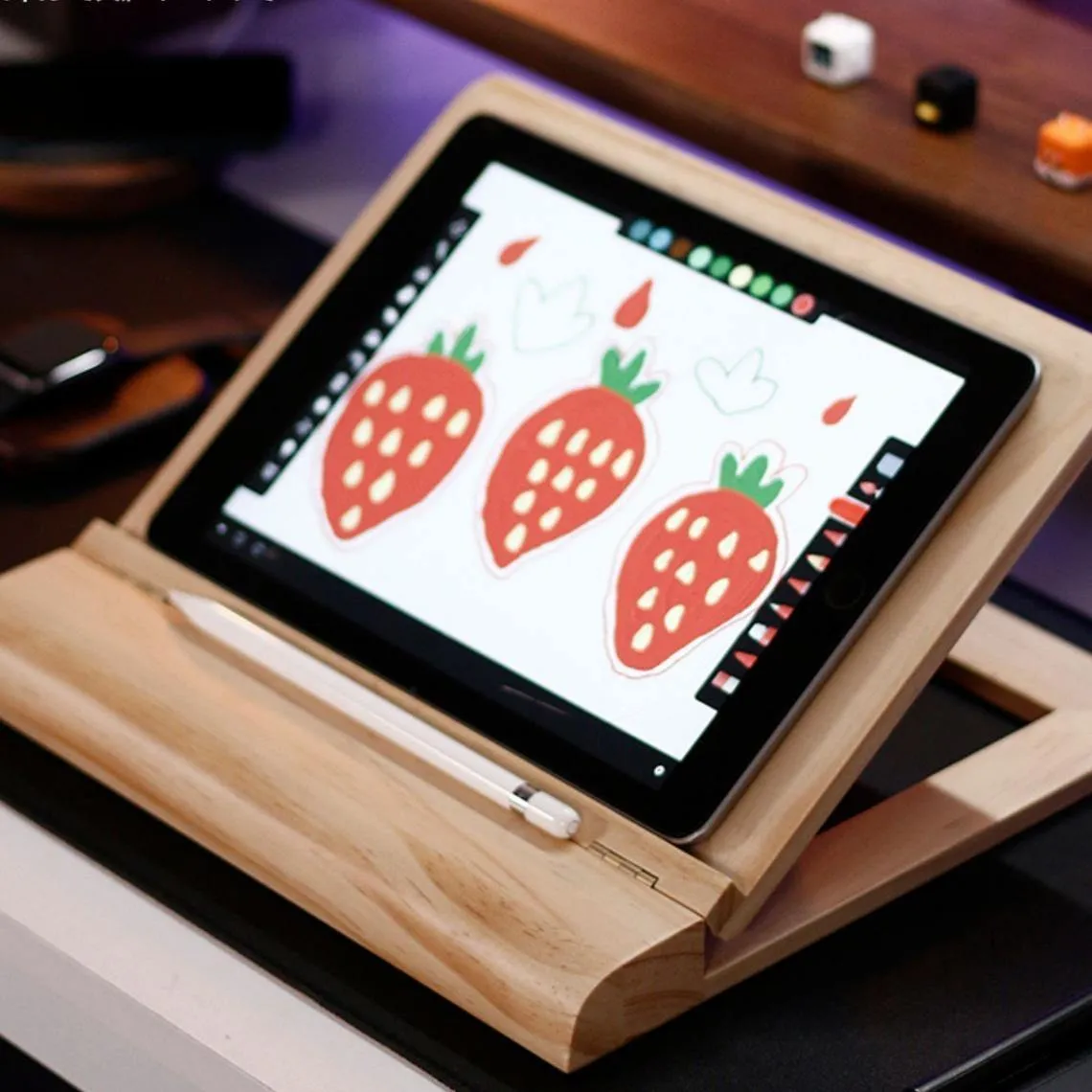Adjustable Laptop Tablet Stand with Wrist Rest