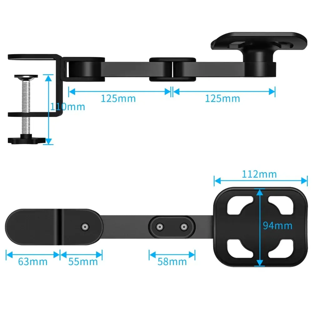 Adjustable Wrist Rest Ergonomic Armrest Mouse Pad Arm Rest 360 Degrees Rotatable Comfort Shoulder