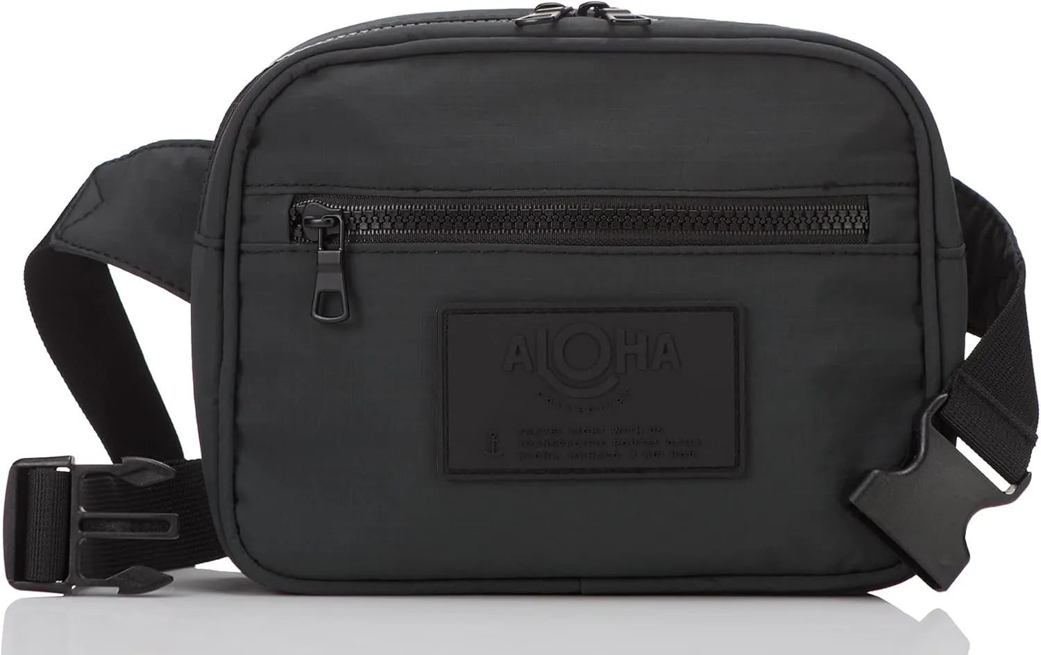 ALOHA Collection Keep It Light Nylon Hip Pack - Lightweight, Water-Resistant, Hands-Free with Secure Zipper Pockets for Travel, Hiking, and Everyday Use