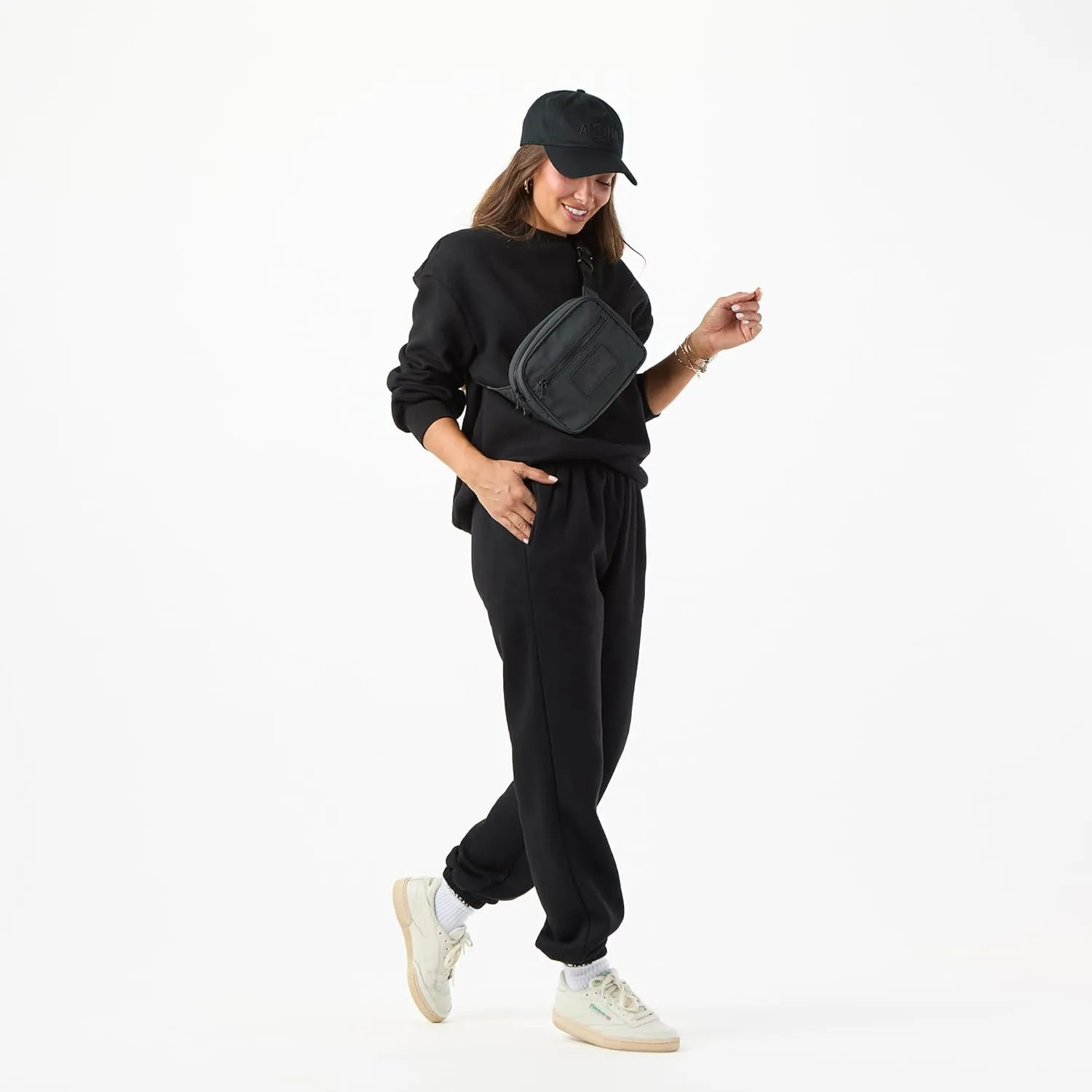 ALOHA Collection Keep It Light Nylon Hip Pack - Lightweight, Water-Resistant, Hands-Free with Secure Zipper Pockets for Travel, Hiking, and Everyday Use