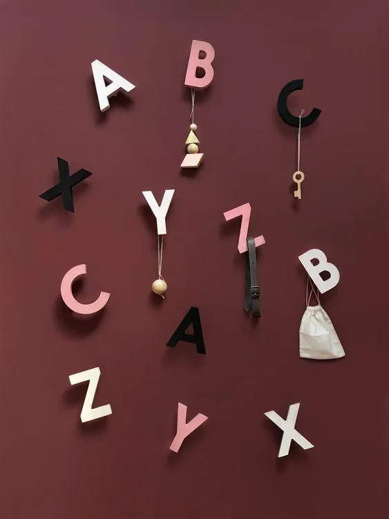 Alphabet Soup Wall Hooks -ABC