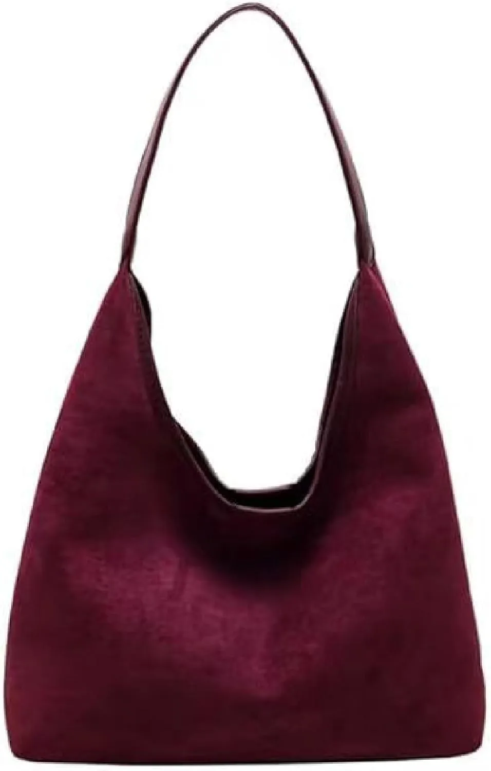 APLUSH Women Retro Shoulder Bag Large Capacity Soft Handbag Tote Bag Fashion Leisure Versatile Shoulder Bag Shopper Bag Travel Work Shopping Hobo Bag,Wine red,36 * 13 * 31cm