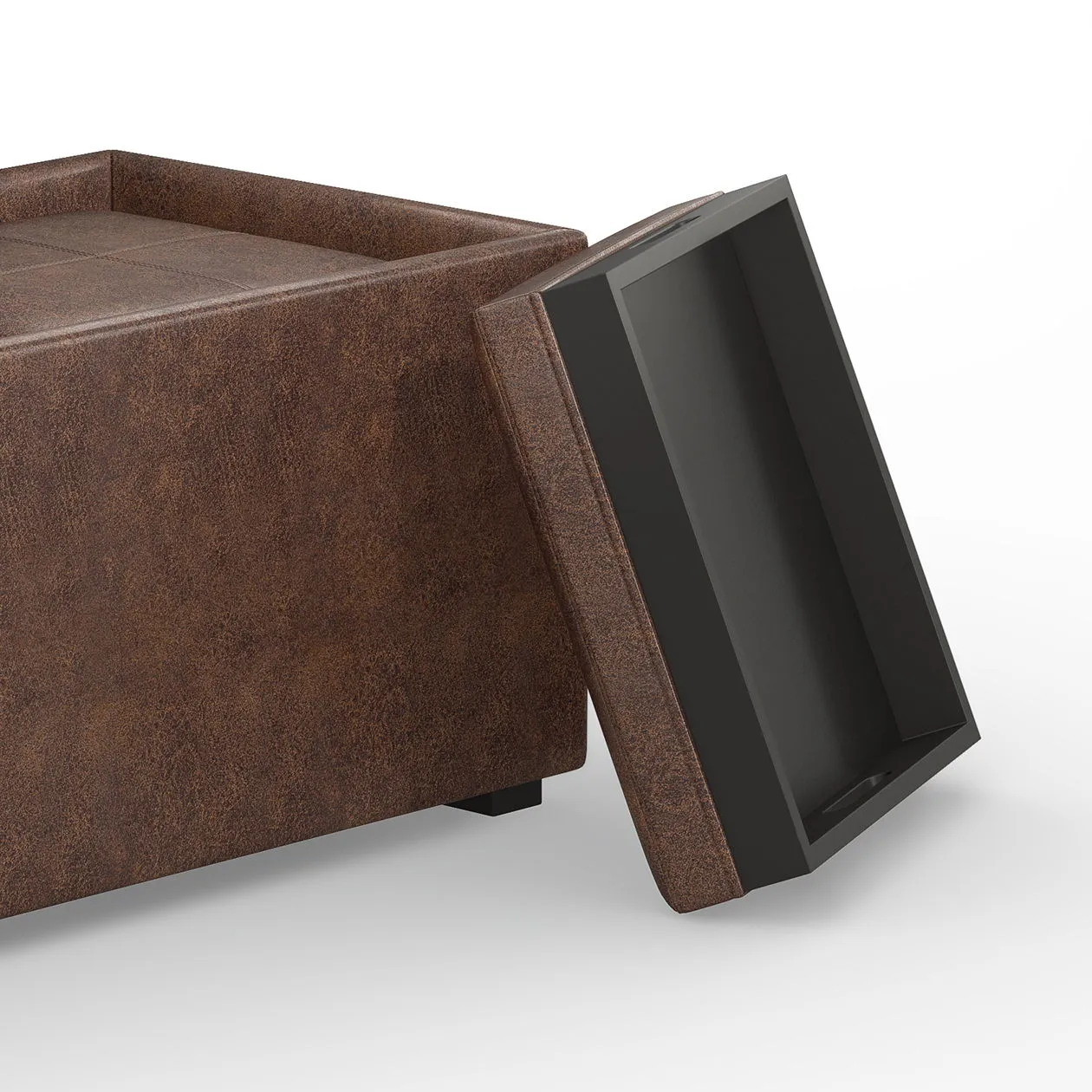 Avalon - 5 Piece Storage Ottoman, Contemporary by Couch.com