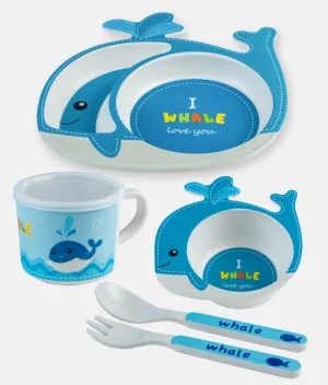 Baby Meal Set - Bamboo Fiber - Whale