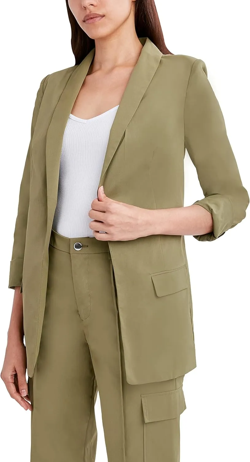 BCBGeneration Women's Open Relaxed Blazer with Pockets