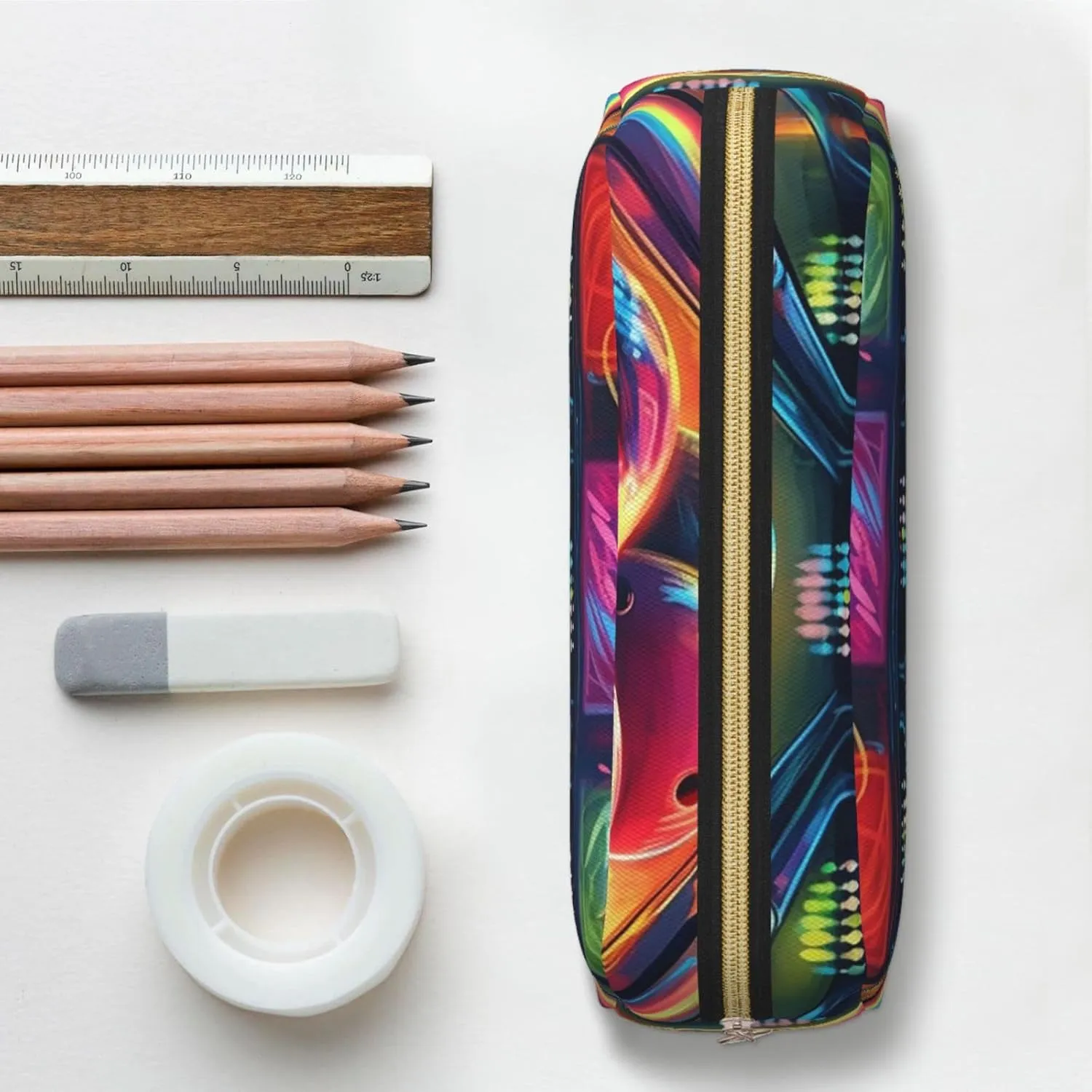 Bowling Balls Makeup Bag Travel Cosmetic Bag for Women Men Pencil Case Zipper Toiletry Bag Purse