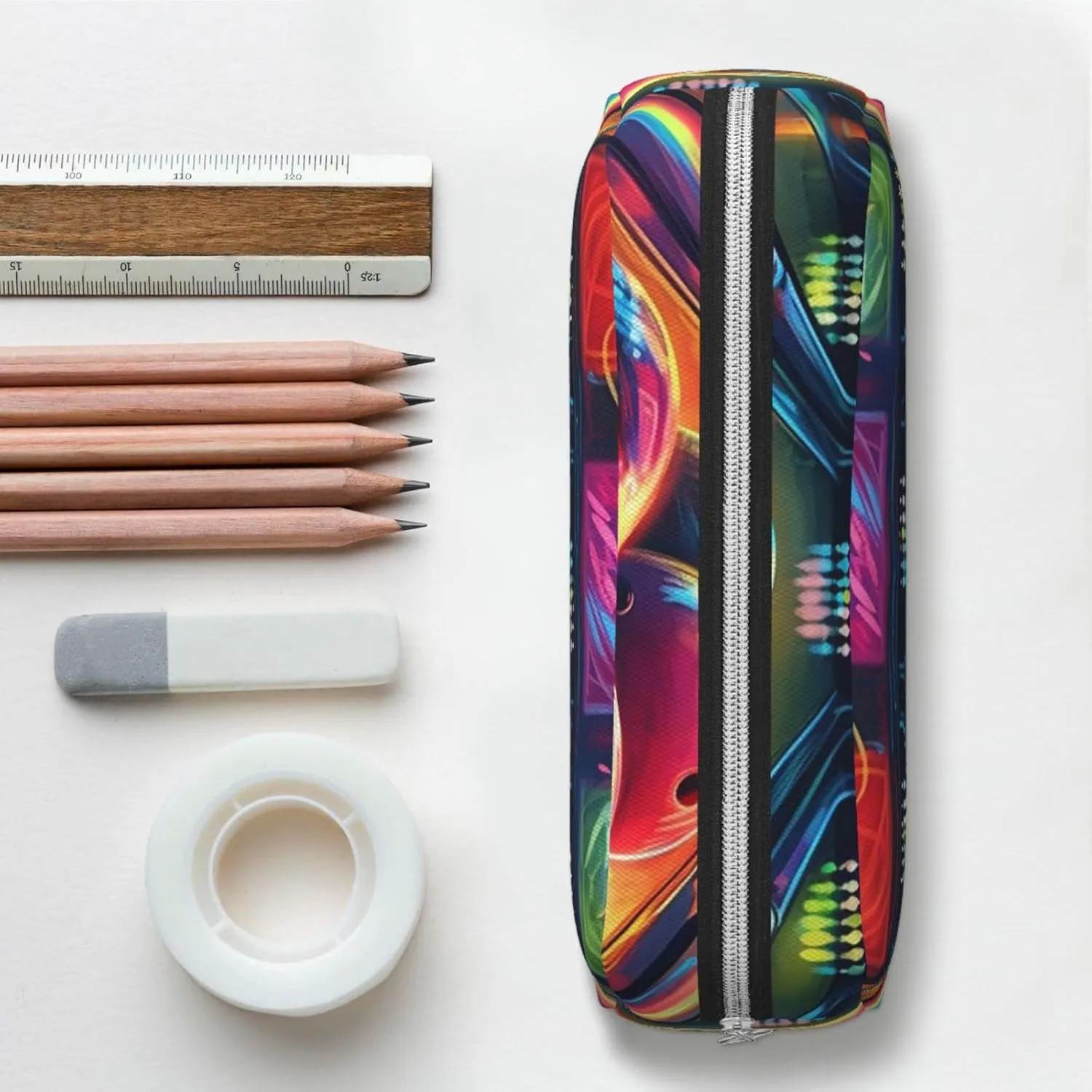 Bowling Balls Makeup Bag Travel Cosmetic Bag for Women Men Pencil Case Zipper Toiletry Bag Purse