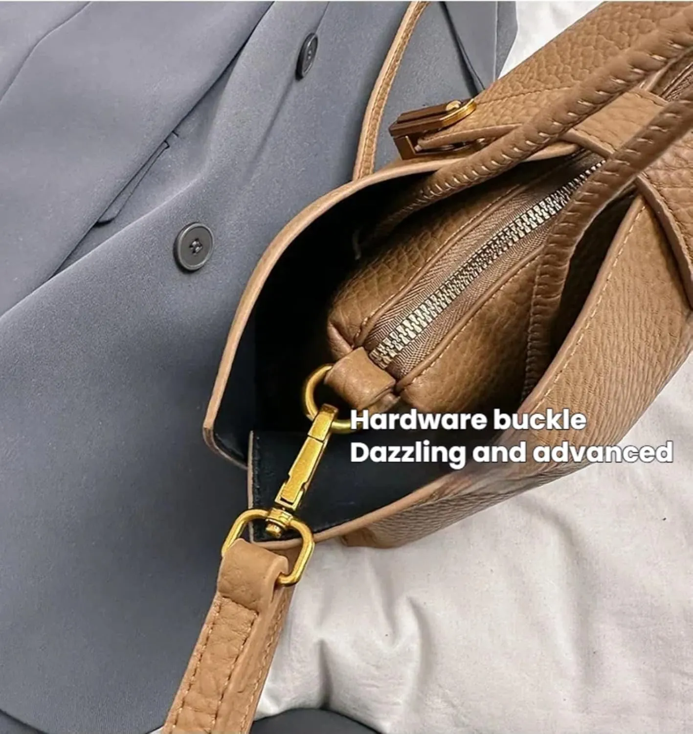 Bucket Bag for Women,Trendy Bucket Crossbody Bag Small Vintage Elegant Tote Bag Women's Shoulder Handbags Cluth Purse