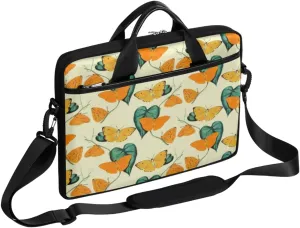 Butterfly Light Blue Laptop Bag for Men Women 13-15 Inch Case Bags Sleeve Shoulder with Anti Slip Removable The Pad Straps