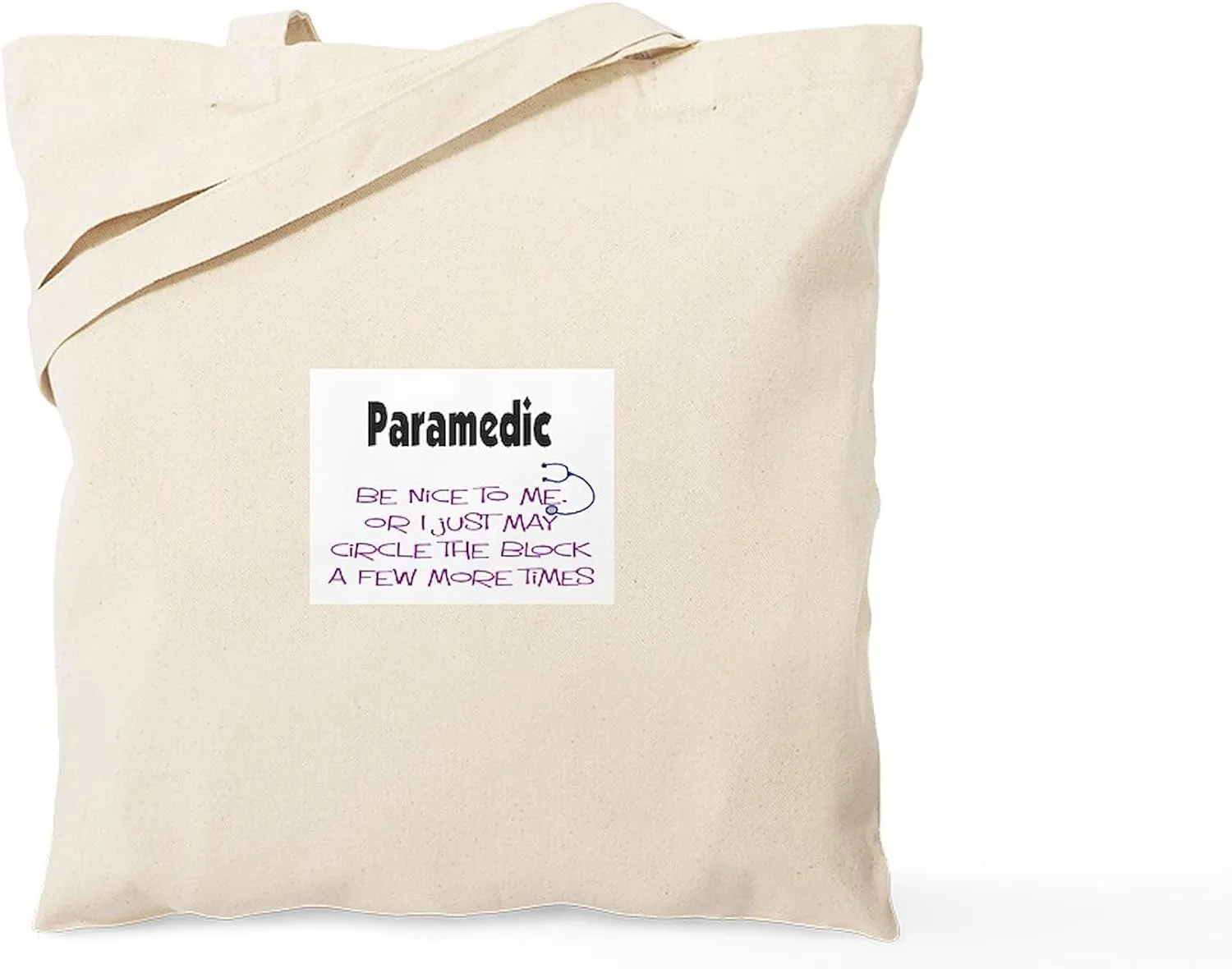 CafePress EMT/PARAMEDICS Tote Bag Natural Canvas Tote Bag, Reusable Shopping Bag