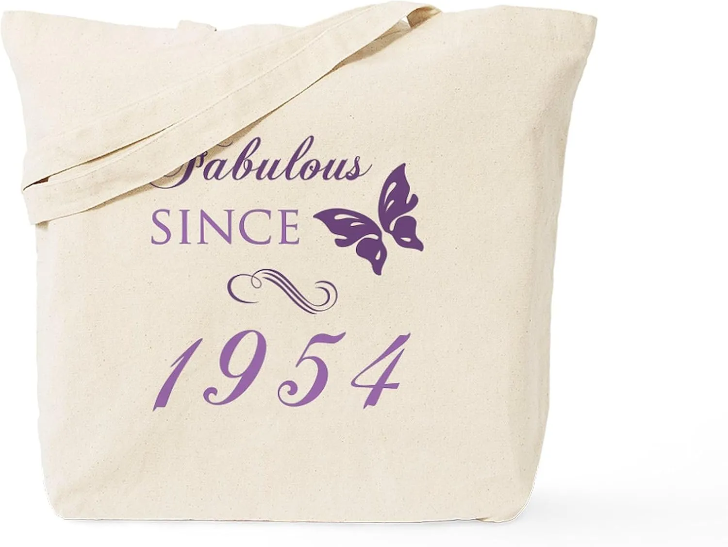 CafePress Fabulous Since 1954 Tote Bag Natural Canvas Tote Bag, Reusable Shopping Bag