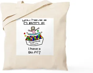 CafePress I Have A Ball Pit OT Tote Bag Natural Canvas Tote Bag, Reusable Shopping Bag