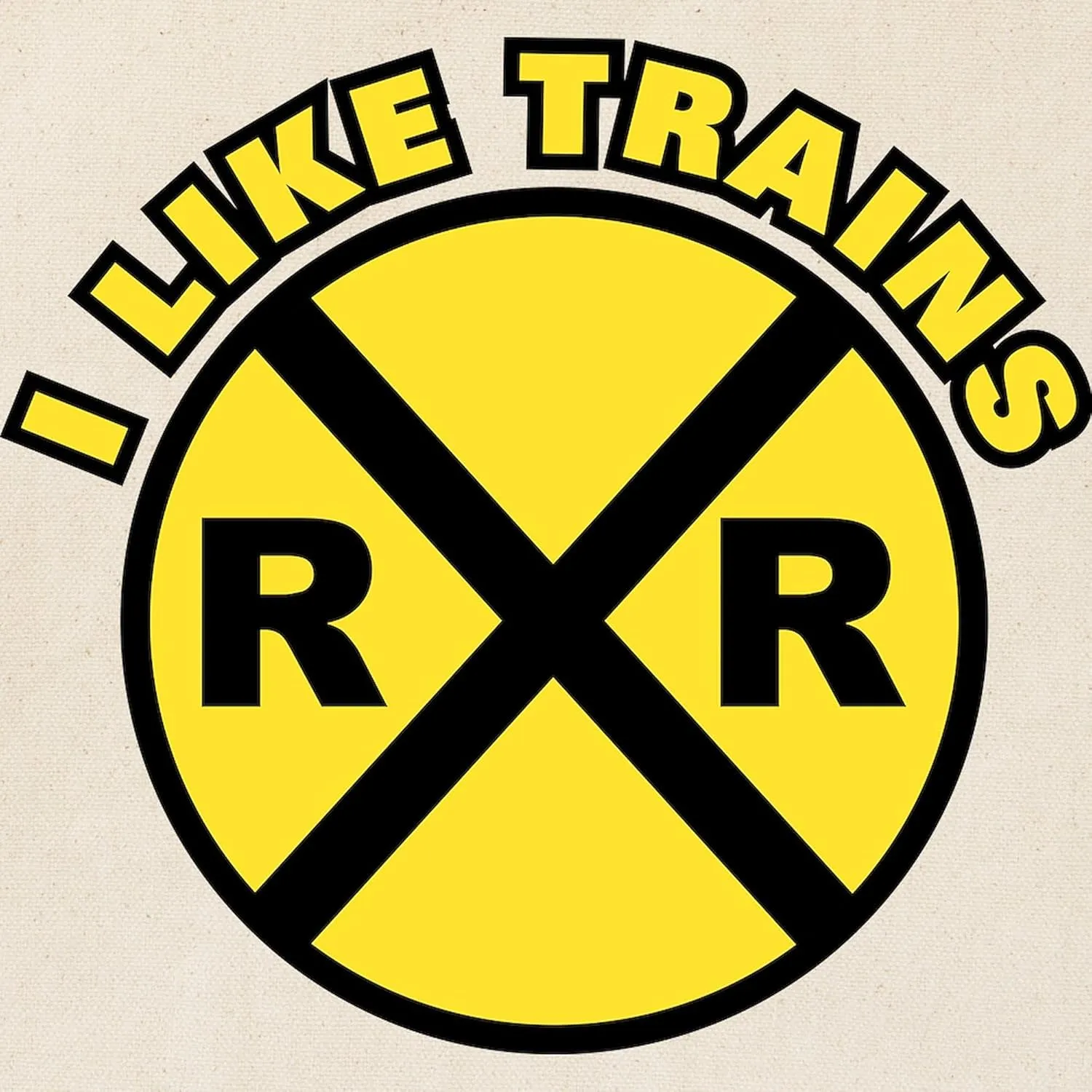 CafePress I Like Trains Tote Bag Natural Canvas Tote Bag, Reusable Shopping Bag