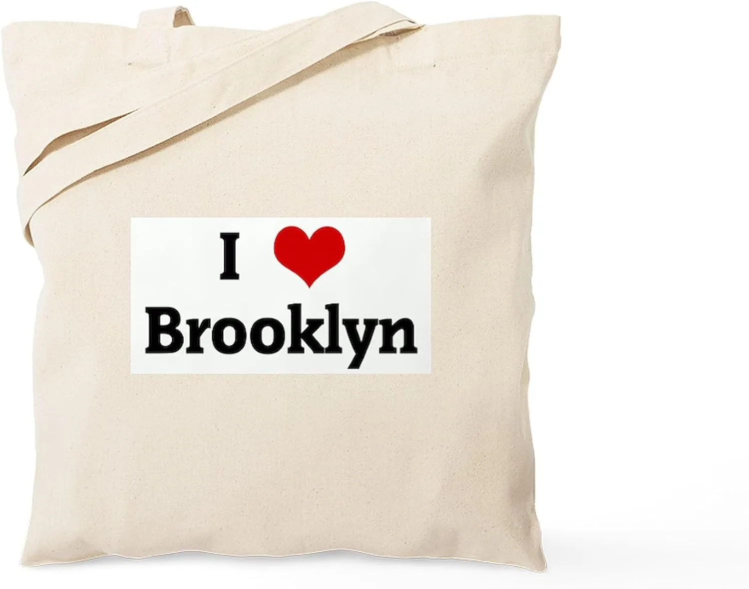 CafePress I Love Brooklyn Tote Bag Natural Canvas Tote Bag, Reusable Shopping Bag