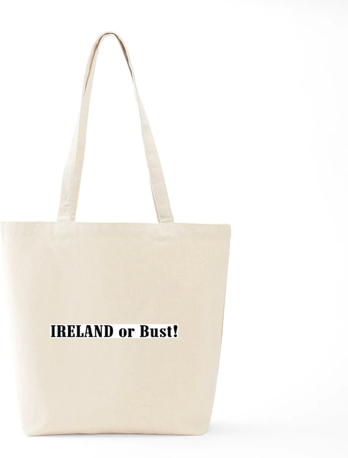 CafePress Ireland Or Bust! Tote Bag Natural Canvas Tote Bag, Reusable Shopping Bag