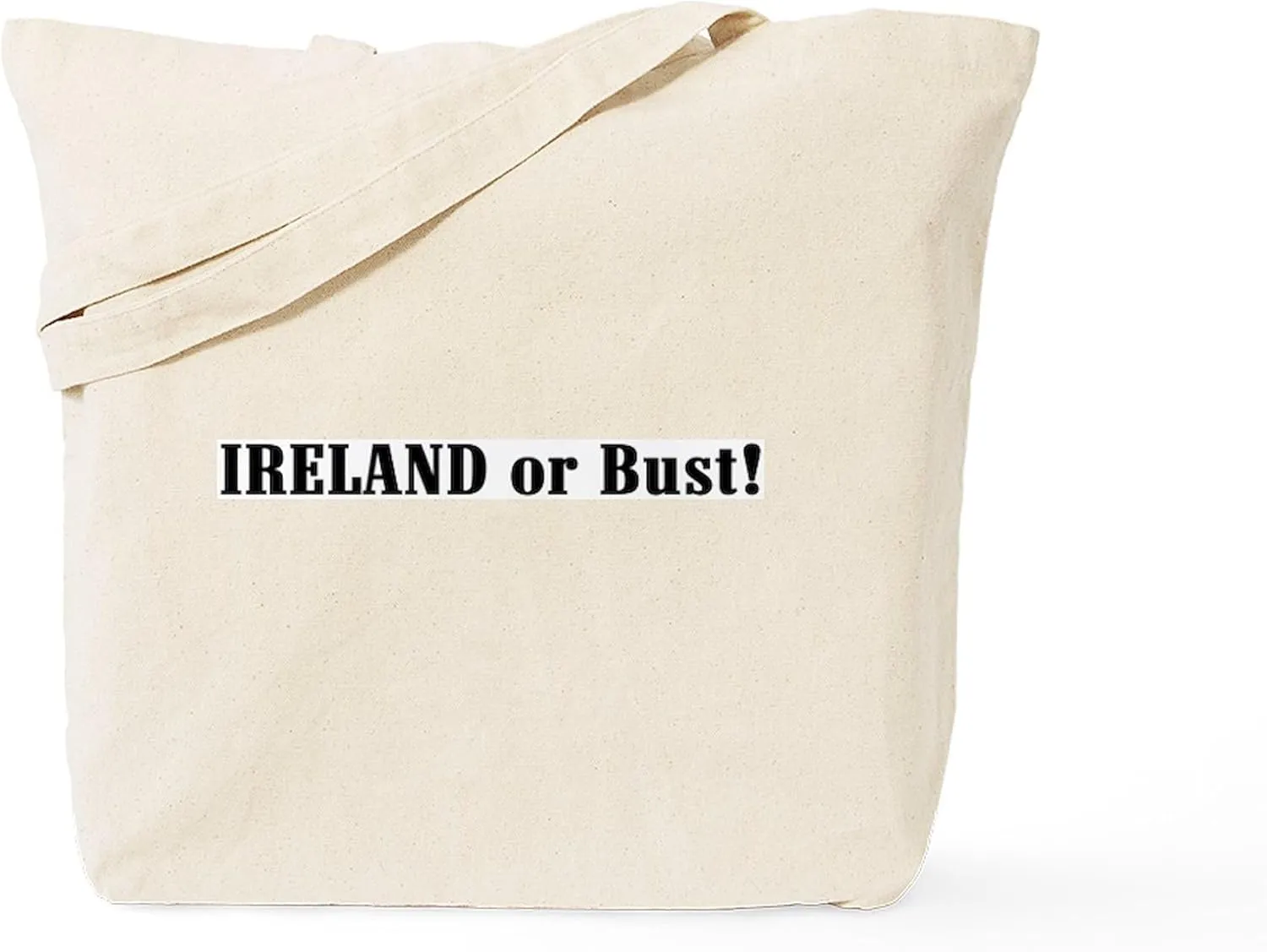 CafePress Ireland Or Bust! Tote Bag Natural Canvas Tote Bag, Reusable Shopping Bag