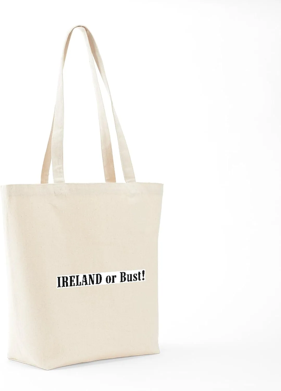 CafePress Ireland Or Bust! Tote Bag Natural Canvas Tote Bag, Reusable Shopping Bag