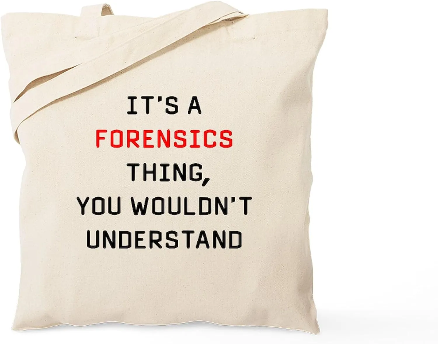 CafePress It's A Forensics Thing You Wouldn't Under Tote Bag Natural Canvas Tote Bag, Reusable Shopping Bag