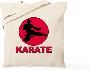 CafePress Karate Tote Bag Natural Canvas Tote Bag, Reusable Shopping Bag