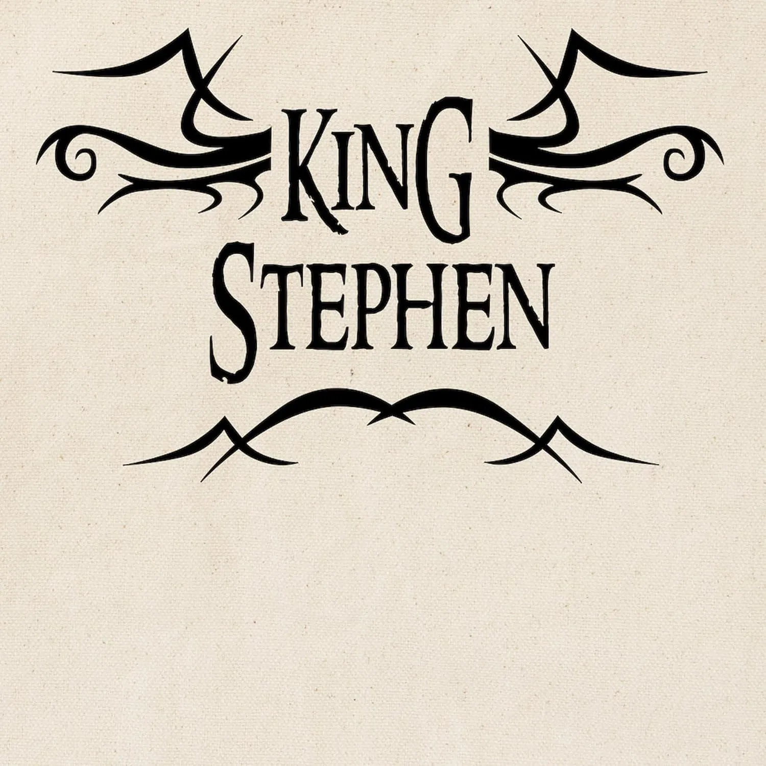 CafePress King Stephen Tote Bag Natural Canvas Tote Bag, Reusable Shopping Bag