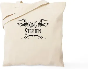 CafePress King Stephen Tote Bag Natural Canvas Tote Bag, Reusable Shopping Bag
