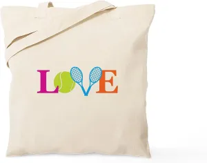 CafePress Love Tote Bag Natural Canvas Tote Bag, Reusable Shopping Bag