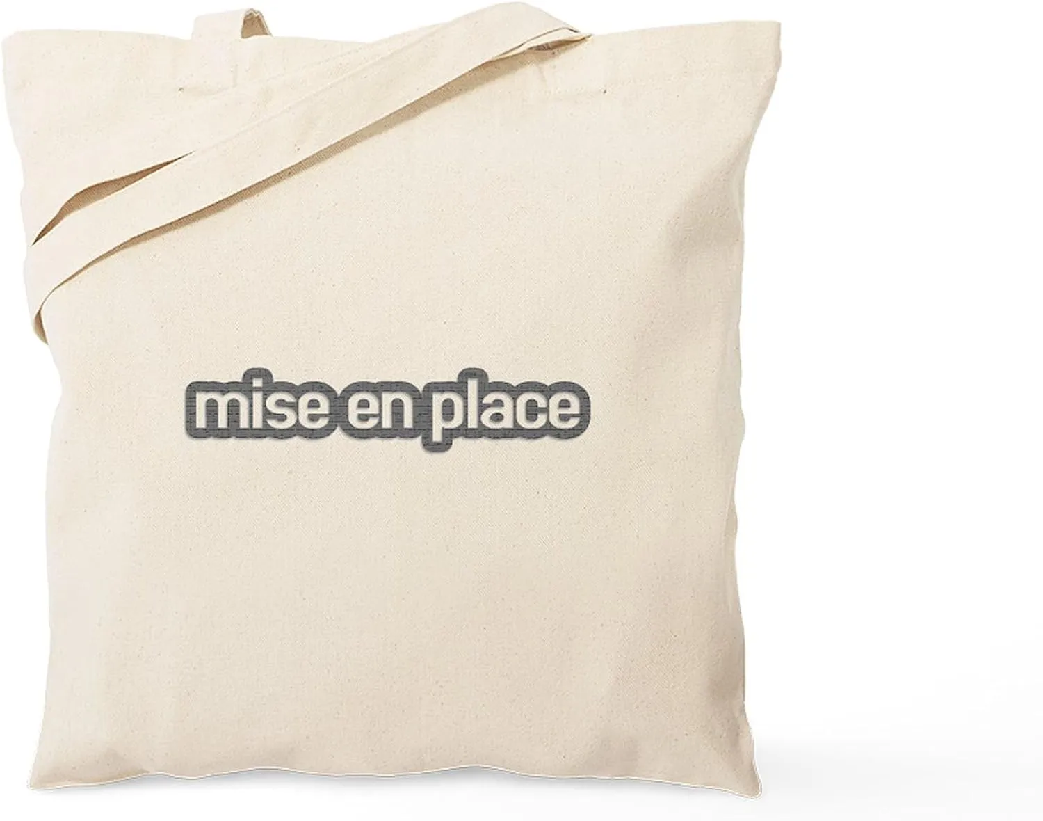 CafePress Mise En Place Tote Bag Natural Canvas Tote Bag, Reusable Shopping Bag