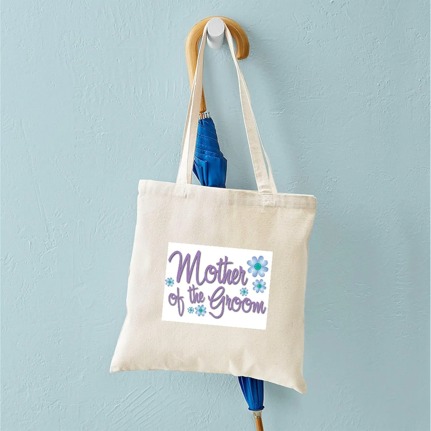 CafePress Mother Of The Groom Tote Bag Natural Canvas Tote Bag, Reusable Shopping Bag