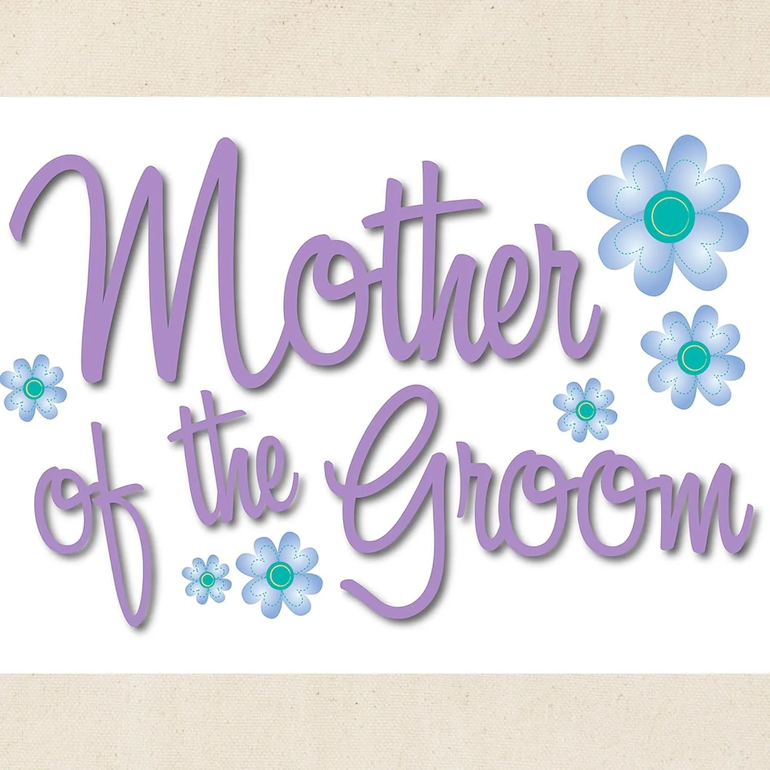 CafePress Mother Of The Groom Tote Bag Natural Canvas Tote Bag, Reusable Shopping Bag