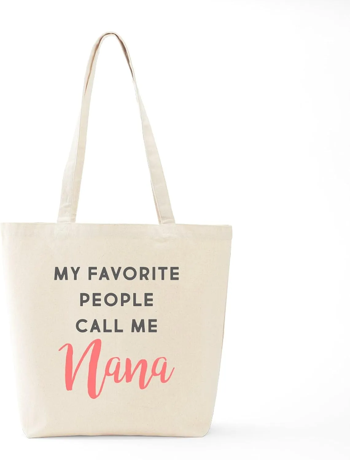 CafePress My Favorite People Call Me Nana Tote Bag Natural Canvas Tote Bag, Reusable Shopping Bag