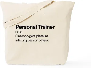 CafePress Personal Trainer Definition Tote Bag Natural Canvas Tote Bag, Reusable Shopping Bag