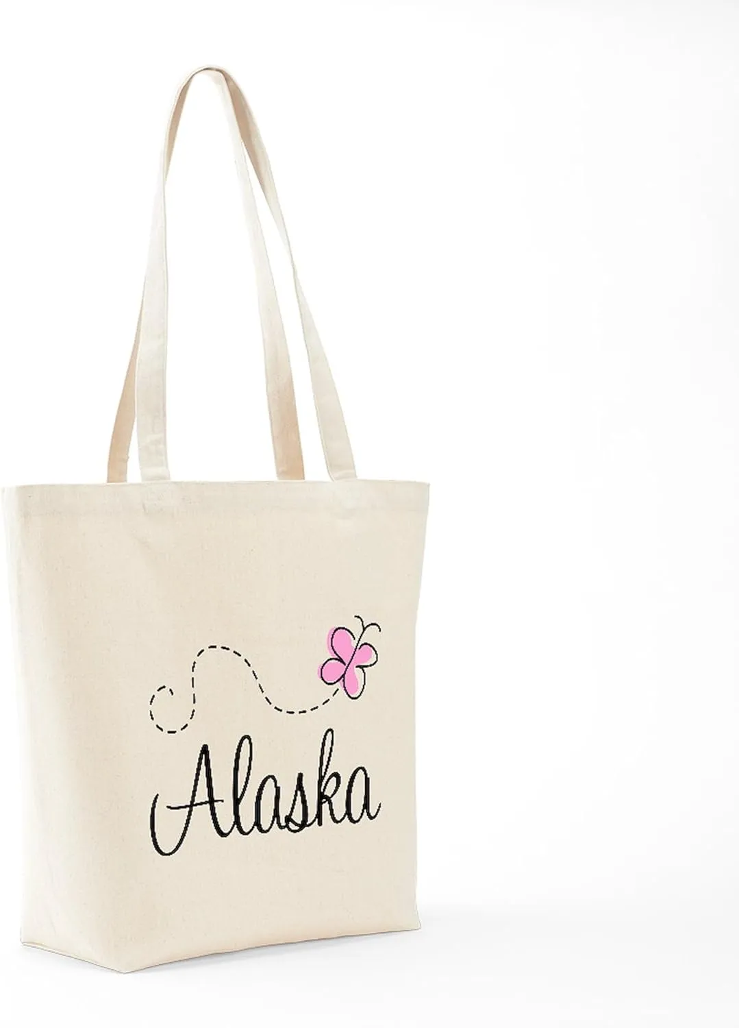 CafePress Pretty Alaska Tote Bag Natural Canvas Tote Bag, Reusable Shopping Bag