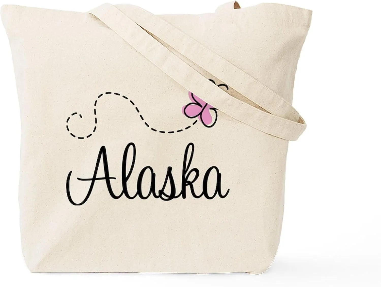CafePress Pretty Alaska Tote Bag Natural Canvas Tote Bag, Reusable Shopping Bag