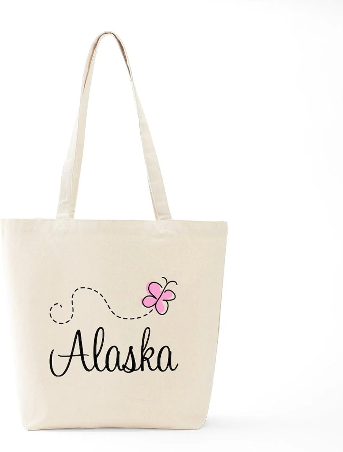 CafePress Pretty Alaska Tote Bag Natural Canvas Tote Bag, Reusable Shopping Bag