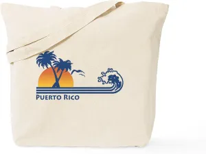 CafePress Puerto Rico Tote Bag Natural Canvas Tote Bag, Reusable Shopping Bag