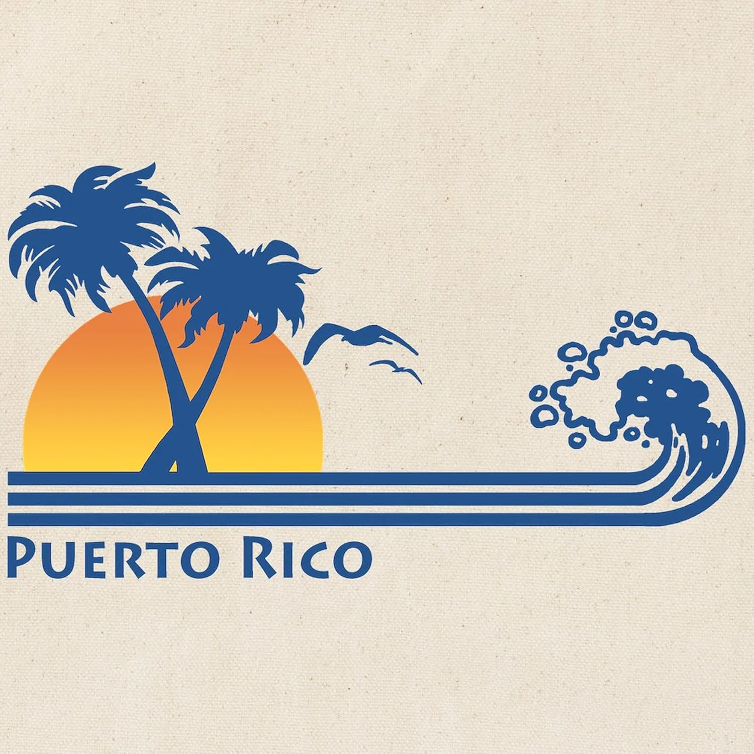 CafePress Puerto Rico Tote Bag Natural Canvas Tote Bag, Reusable Shopping Bag