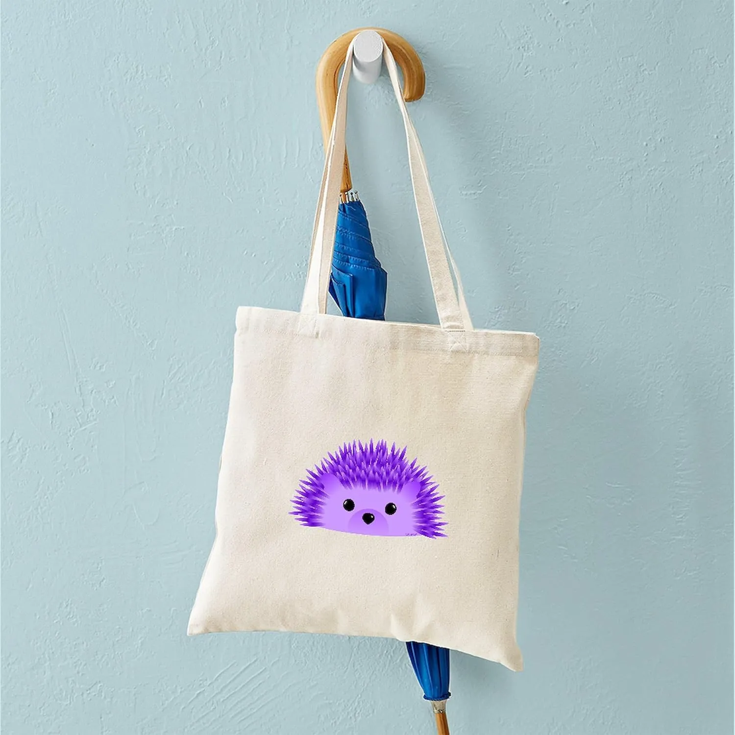 CafePress Redgy The Hedgehog Tote Bag Natural Canvas Tote Bag, Reusable Shopping Bag